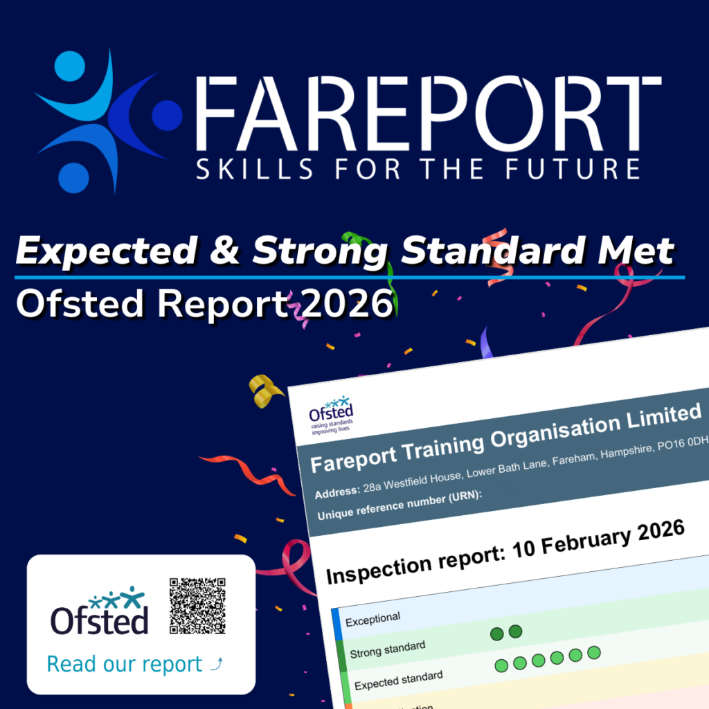 Fareport Training meets expected standards in latest Ofsted visit